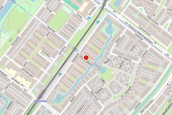 Brandweer-melding op Shetlandpad, Zoetermeer op 8 juni, kaart-overzicht