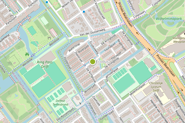 Ambulance-melding op kringloop, Delft op 8 juni, kaart-overzicht