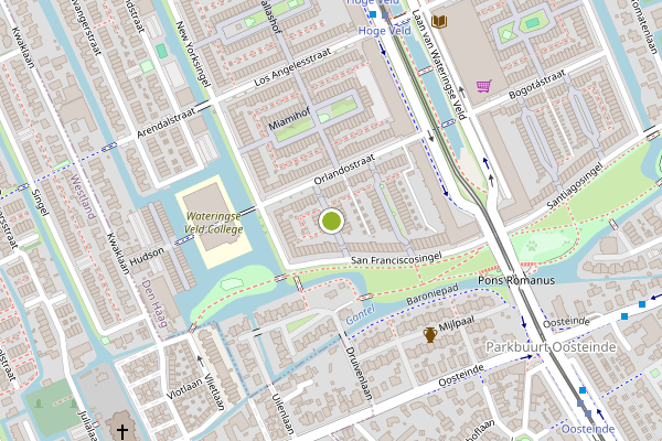 Ambulance-melding op Washingtonplantsoen, Den Haag op 9 juni, kaart-overzicht