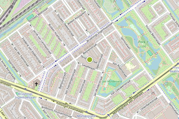 Ambulance-melding op Versteegstraat, Voorburg op 9 juni, kaart-overzicht
