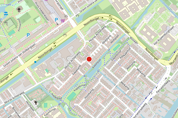 Brandweer-melding op Kapelland, Leidschendam op 9 juni, kaart-overzicht