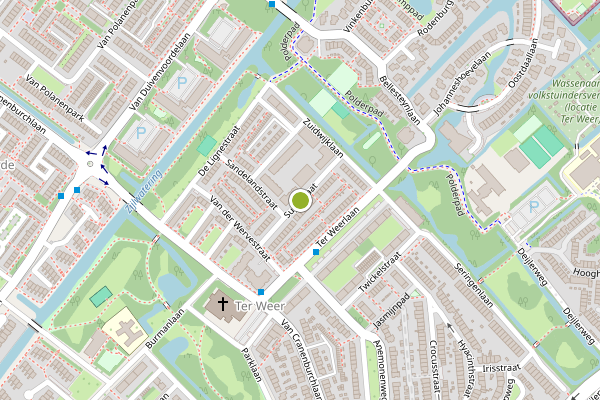 Ambulance-melding op Suykstraat, Wassenaar op 9 juni, kaart-overzicht