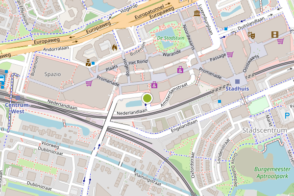 Ambulance-melding op Bovenlangs, Zoetermeer op 9 juni, kaart-overzicht