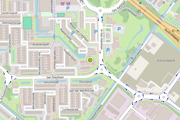 Ambulance-melding op Van Alkemadehof, Zoetermeer op 9 juni, kaart-overzicht