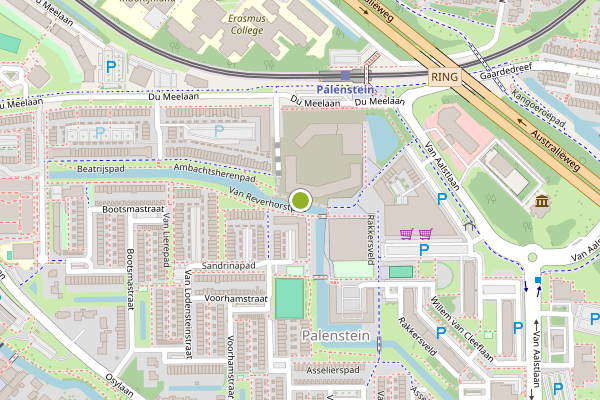 Ambulance-melding op Ambachtsherenpad, Zoetermeer op 9 juni, kaart-overzicht