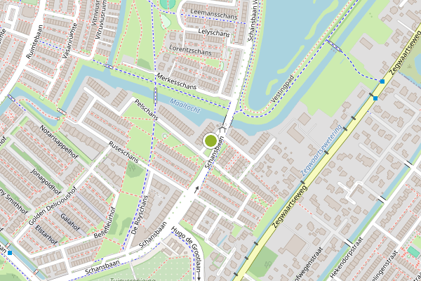 Ambulance-melding op Planciusschans, Zoetermeer op 9 juni, kaart-overzicht