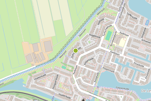 Ambulance-melding op Kofschipkade, Zoetermeer op 9 juni, kaart-overzicht