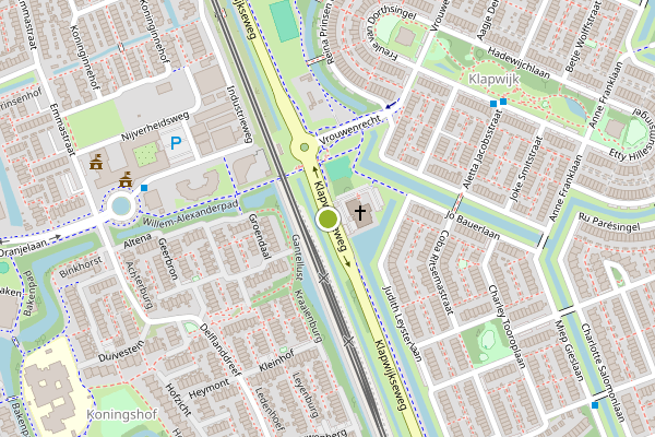 Ambulance-melding op Klapwijkseweg, Pijnacker op 9 juni, kaart-overzicht