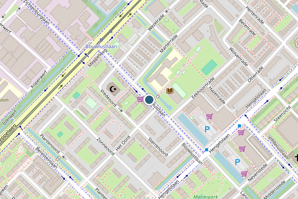 Politie-melding op Bouwlustlaan, Den Haag op 10 juni, kaart-overzicht
