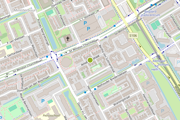 Ambulance-melding op Arnoldsonstraat, Rijswijk op 10 juni, kaart-overzicht