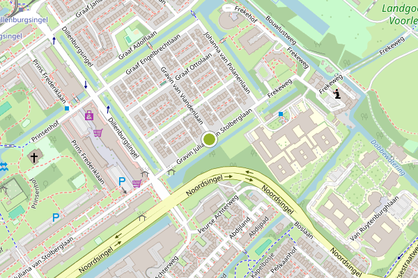 Ambulance-melding op Gravin Juliana van Stolberglaan, Leidschendam op 10 juni, kaart-overzicht