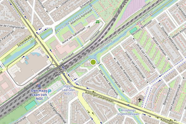 Ambulance-melding op Nicolaas Beetslaan, Voorburg op 10 juni, kaart-overzicht