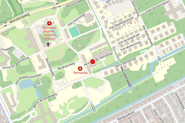 Brandweer-melding op Nicolaas van Akenstraat, Den Haag op 10 juni, kaart-overzicht