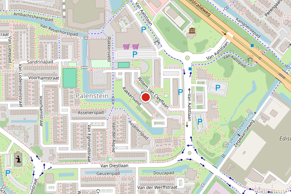 Brandweer-melding op Willem van Cleeflaan, Zoetermeer op 10 juni, kaart-overzicht