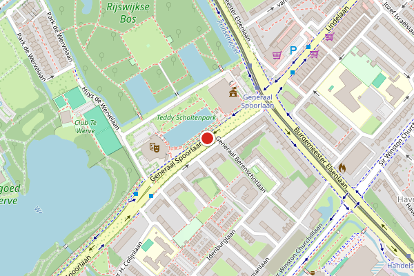 Brandweer-melding op Generaal Spoorlaan, Rijswijk op 10 juni, kaart-overzicht