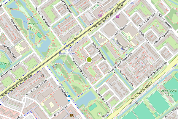 Ambulance-melding op David Klemanlaan, Voorburg op 10 juni, kaart-overzicht