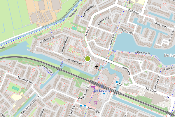 Ambulance-melding op Hekbootkade, Zoetermeer op 11 juni, kaart-overzicht