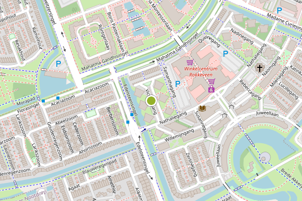 Ambulance-melding op Victoriagang, Zoetermeer op 11 juni, kaart-overzicht