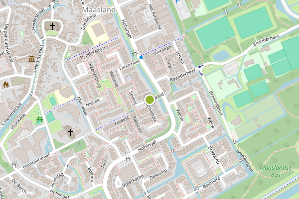 Ambulance-melding op Ruwaard, Maasland op 11 juni, kaart-overzicht