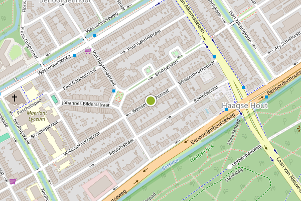 Ambulance-melding op Weissenbruchstraat, Den Haag op 11 juni, kaart-overzicht