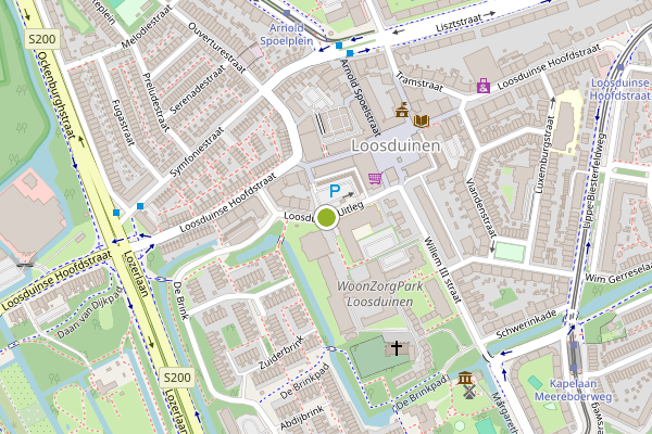 Ambulance-melding op Loosduinse Uitleg, Den Haag op 11 juni, kaart-overzicht