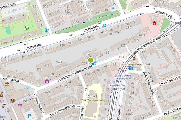 Ambulance-melding op Loosduinse Hoofdstraat, Den Haag op 11 juni, kaart-overzicht