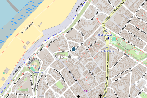 Politie-melding op Wassenaarsestraat, Den Haag op 11 juni, kaart-overzicht
