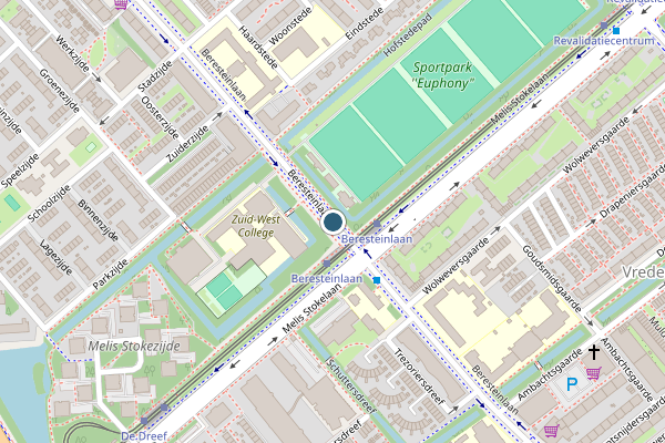 Politie-melding op Beresteinlaan, Den Haag op 11 juni, kaart-overzicht