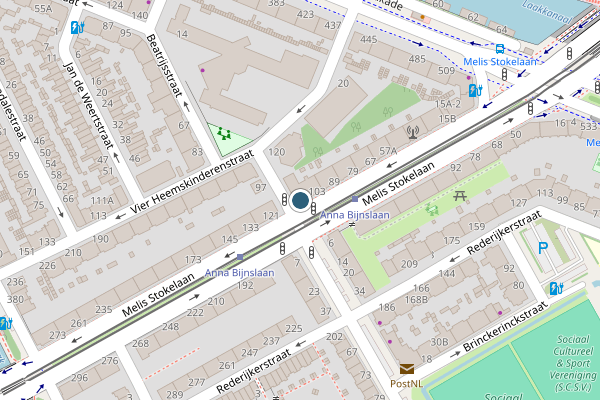 Politie-melding op Melis Stokelaan, Den Haag op 11 juni, kaart-overzicht