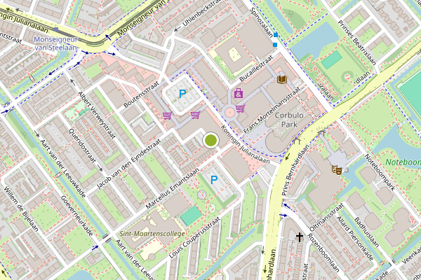 Ambulance-melding op Guido Gezellestraat, Voorburg op 11 juni, kaart-overzicht