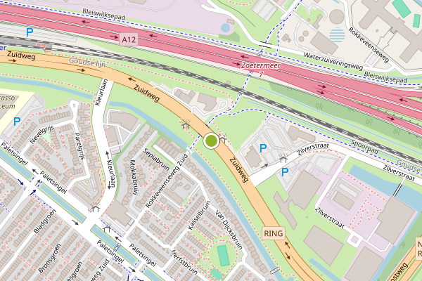 Ambulance-melding op Zuidweg, Zoetermeer op 11 juni, kaart-overzicht