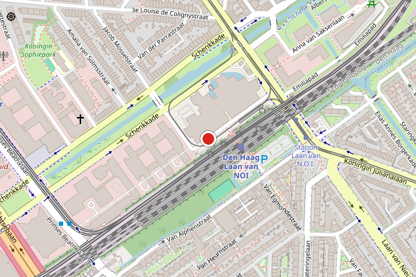 Brandweer-melding op Anna van Hannoverstraat, Den Haag op 12 juni, kaart-overzicht