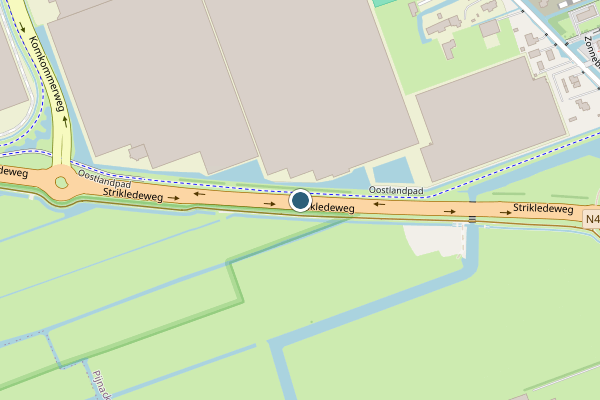 Politie-melding op Strikledeweg, Pijnacker op 12 juni, kaart-overzicht