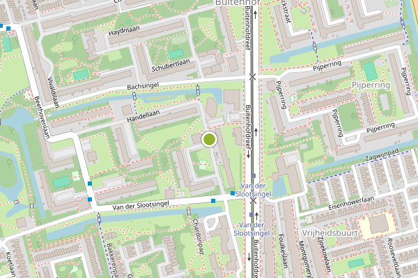 Ambulance-melding op Handellaan, Delft op 11 juni, kaart-overzicht