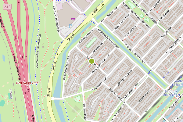 Ambulance-melding op Faberlaan, Den Haag op 12 juni, kaart-overzicht