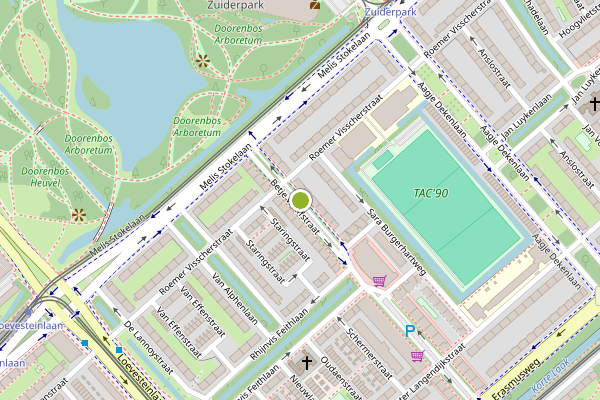 Ambulance-melding op Betje Wolffstraat, Den Haag op 12 juni, kaart-overzicht