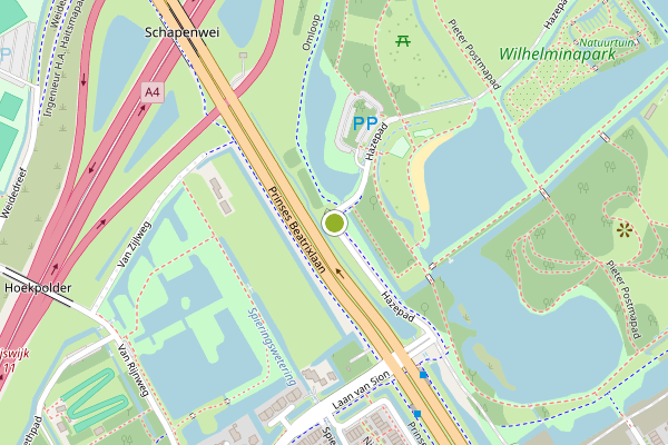 Ambulance-melding op Hazepad, Rijswijk op 12 juni, kaart-overzicht