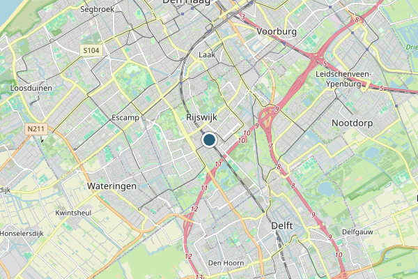 Politie-melding op Rijswijk op 12 juni, kaart-overzicht