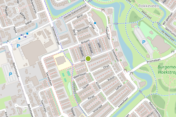 Ambulance-melding op Diamant, Zoetermeer op 12 juni, kaart-overzicht
