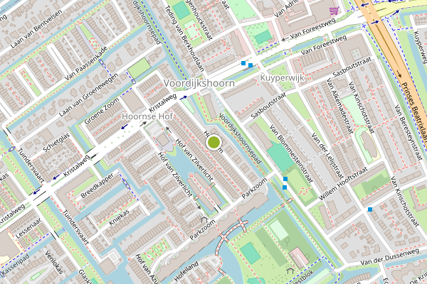 Ambulance-melding op Hofzoom, Delft op 12 juni, kaart-overzicht