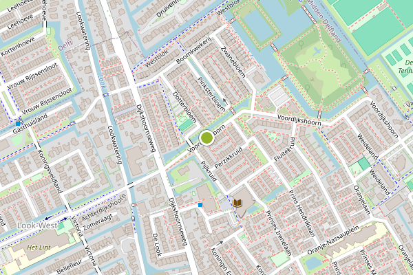 Ambulance-melding op Voordijkshoorn, Den Hoorn ZH op 12 juni, kaart-overzicht