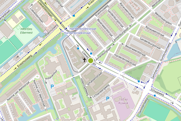 Ambulance-melding op Loevesteinlaan, Den Haag op 13 juni, kaart-overzicht