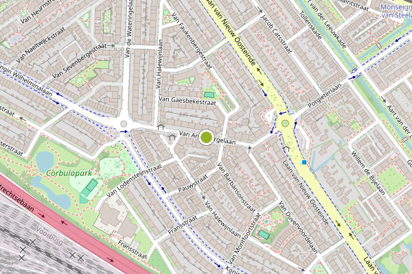 Ambulance-melding op van Arembergelaan, Voorburg op 12 juni, kaart-overzicht