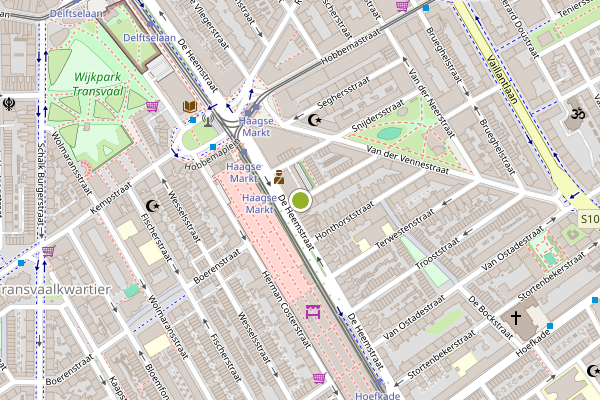 Ambulance-melding op Van Miereveltstraat, Den Haag op 13 juni, kaart-overzicht