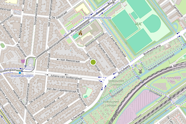 Ambulance-melding op Van Heutszstraat, Den Haag op 13 juni, kaart-overzicht