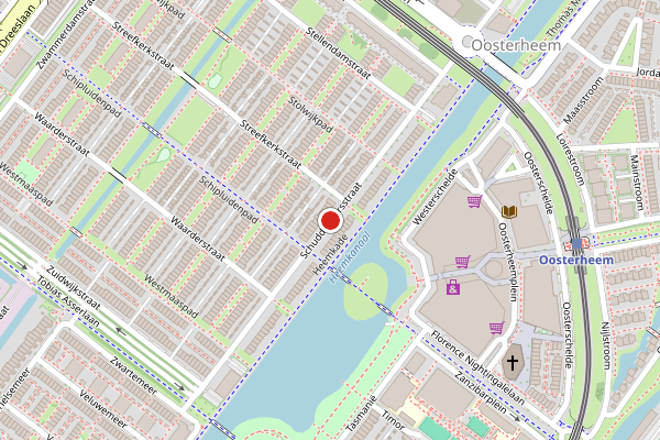 Brandweer-melding op Schuddebeursstraat, Zoetermeer op 13 juni, kaart-overzicht