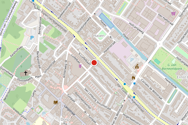 Brandweer-melding op Van Hogendorpstraat, Wassenaar op 13 juni, kaart-overzicht