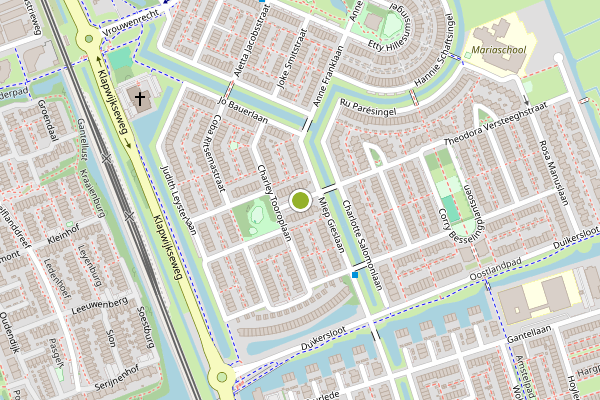 Ambulance-melding op Maria Vosstraat, Pijnacker op 13 juni, kaart-overzicht