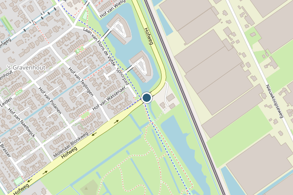 Politie-melding op Hofweg, Nootdorp op 13 juni, kaart-overzicht
