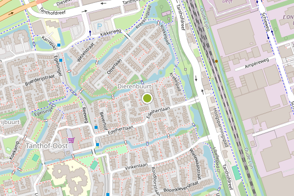 Ambulance-melding op Moufflonlaan, Delft op 13 juni, kaart-overzicht